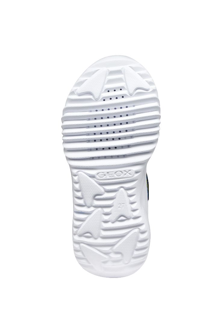 Geox | J56DZB | Assister G | Boys Light Up Trainer | Black / Sky