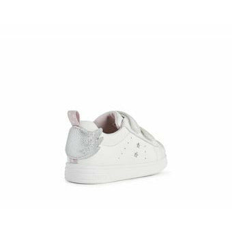 Geox | B Dj Rock Girl | Casual Trainer | White/Silver