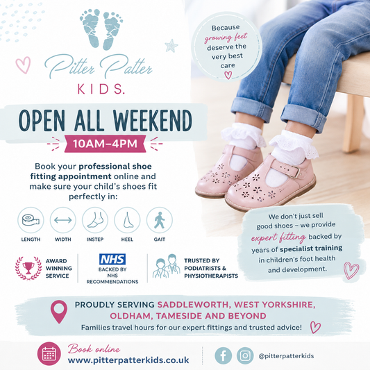 Professional Children’s Shoe Fitting Appointments in Saddleworth &amp; Oldham | Open All Weekend