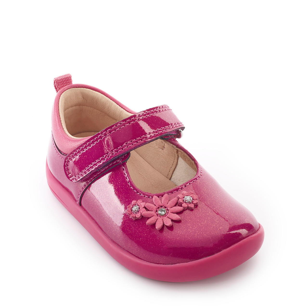 Start-Rite | Fairy Tale | Girls Velcro Shoe | Berry Glitter Patent