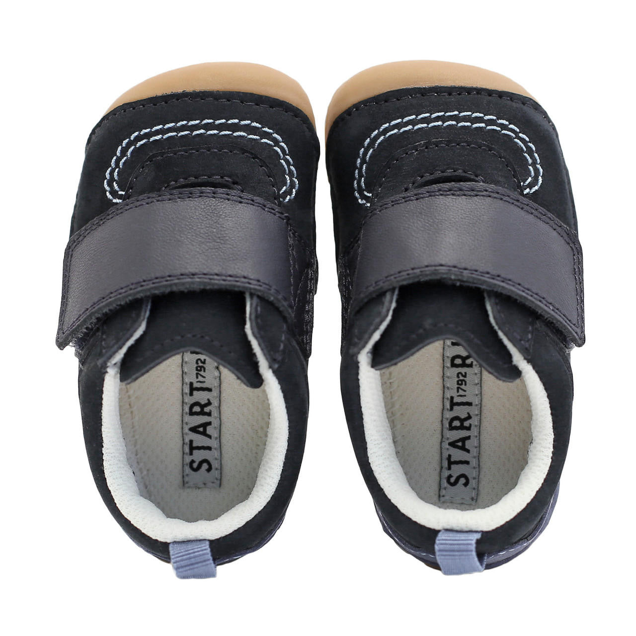 Start-Rite | Chuckle | Boys Velcro Pre-Walker | Navy Nubuck Leather