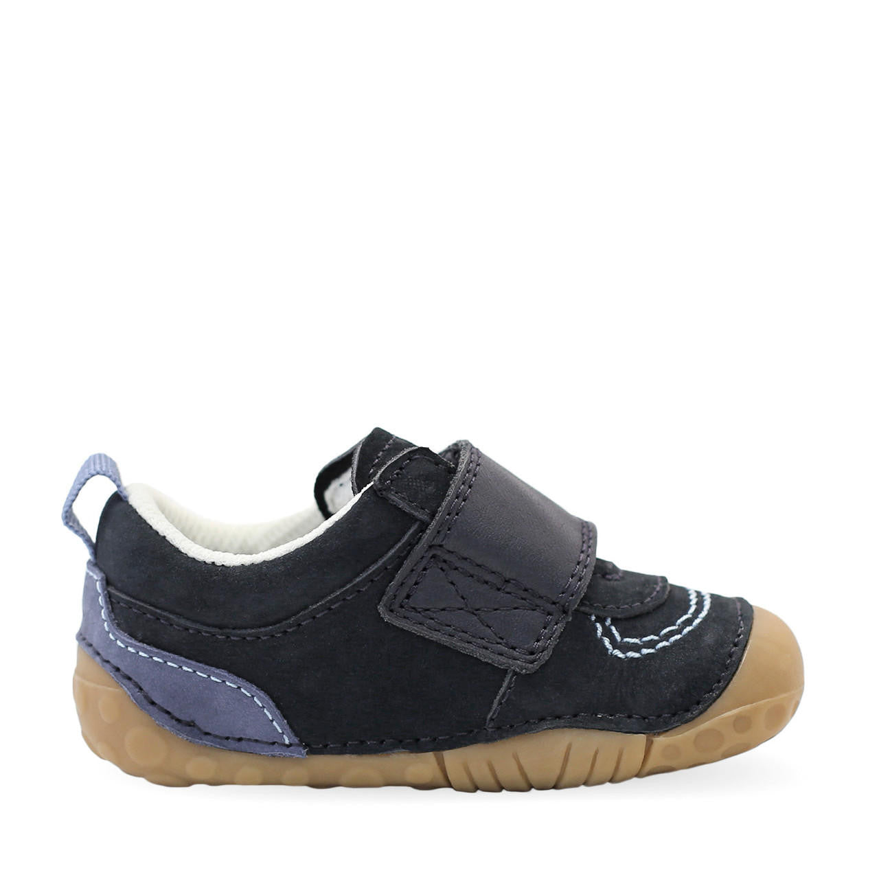 Start-Rite | Chuckle | Boys Velcro Pre-Walker | Navy Nubuck Leather