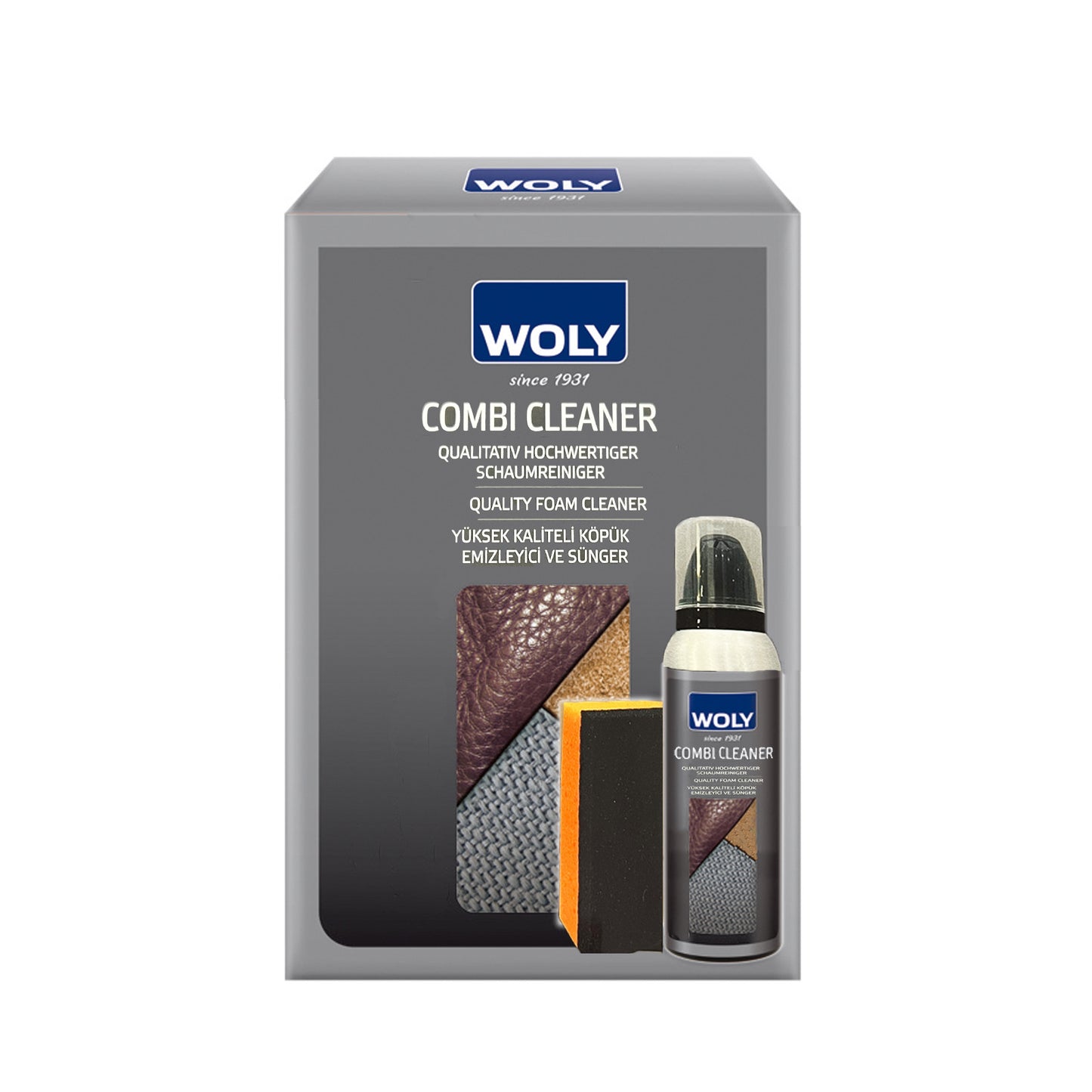 Woly Combi Cleaner Kit | 150ml | Leather, Suede & Fabric
