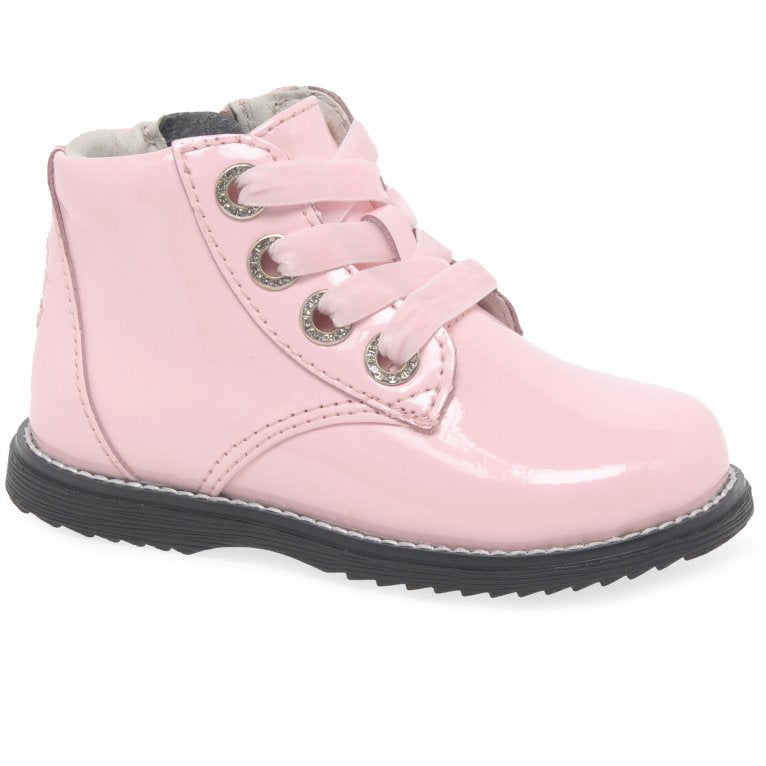 Lelli Kelly | LKHH3310 Camille | Girls Lace / Zip Boot | Rosa/Vernice