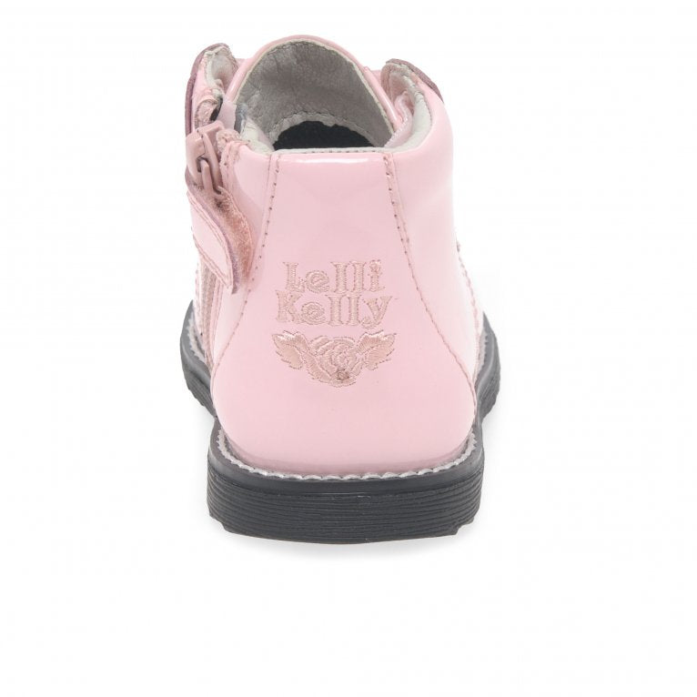 Lelli Kelly | LKHH3310 Camille | Girls Lace / Zip Boot | Rosa/Vernice