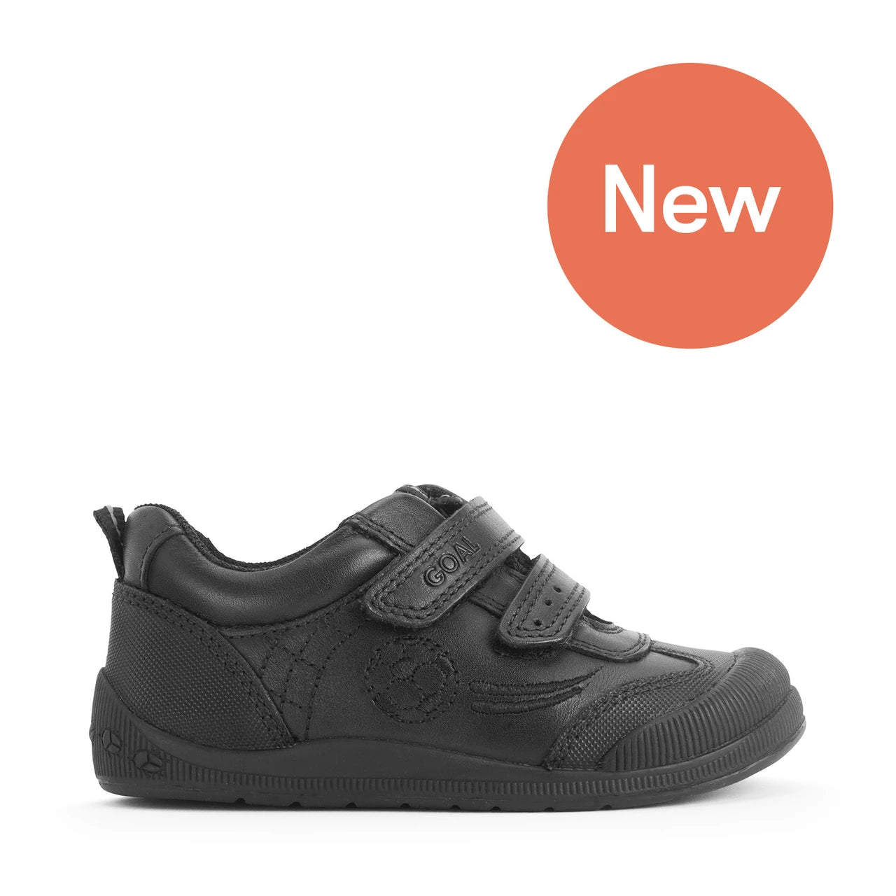 Start-Rite | Hat-Trick | Boys Velcro School Shoe | Black Leather