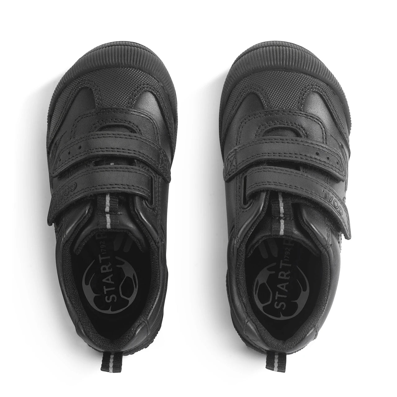 Start-Rite | Hat-Trick | Boys Velcro School Shoe | Black Leather