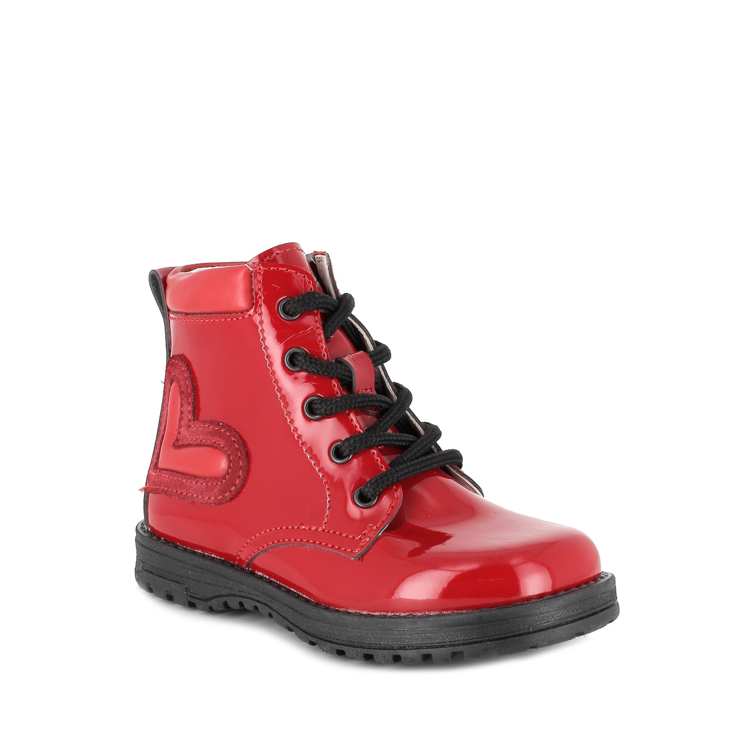Primigi | 4912300 | Play Casual | Girls Lace/Zip Boot | Red Patent