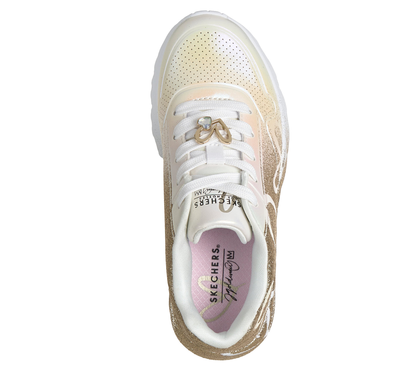 Skechers | Uno Lite - Heartdust Forever | 310814L | Girls Trainer | White / Gold