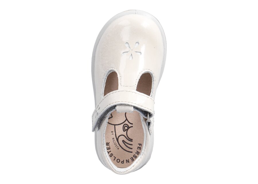 Ricosta | Winona | Girls T-Bar Velcro Shoe | Cream
