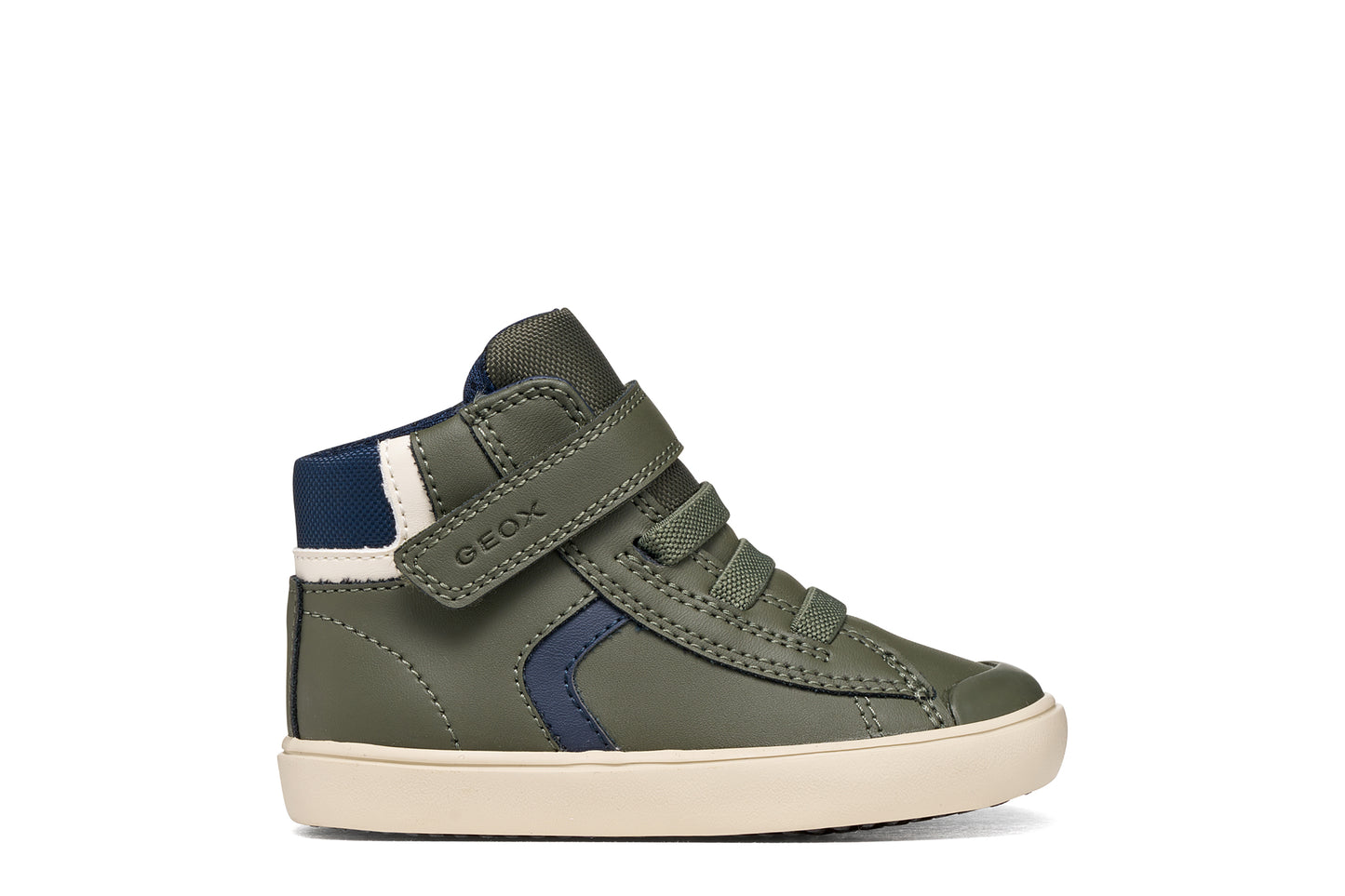 Geox | B461NA | B Gisli Boy | Boys Casual High Top | Dark Green/Navy