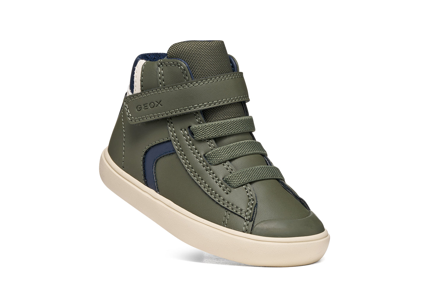 Geox | B461NA | B Gisli Boy | Boys Casual High Top | Dark Green/Navy