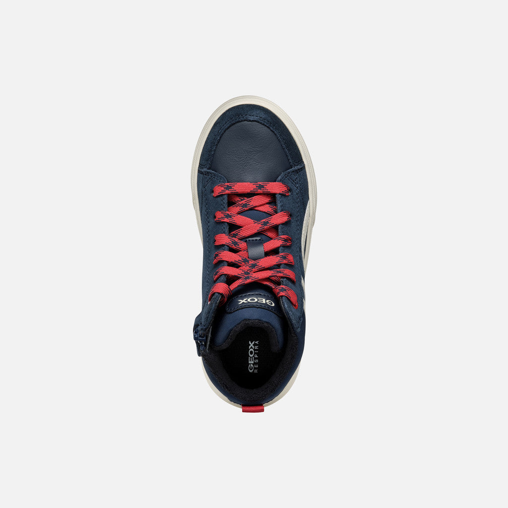 Geox | J36HAA | J Weemble Boy | Casual Sports Trainer | Navy / Multi