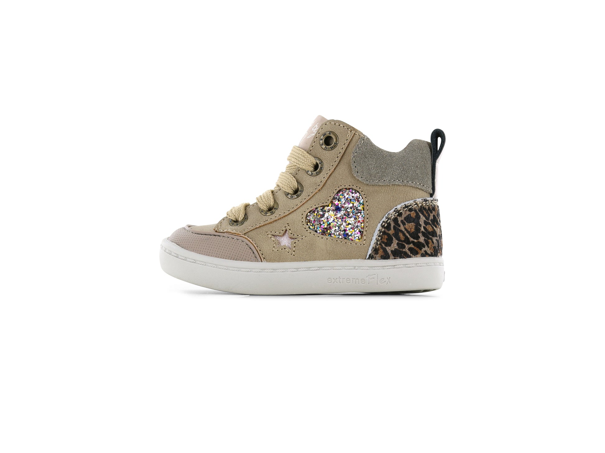 Shoesme FL24W009-A Extreme Flex Girls Mid-Top Taupe