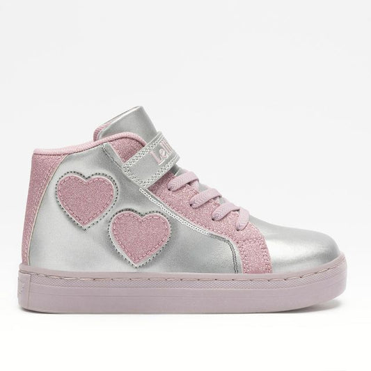 Lelli Kelly | LKAA5216 | Miriam | Girls Hi Top Boot | Silver/Pink