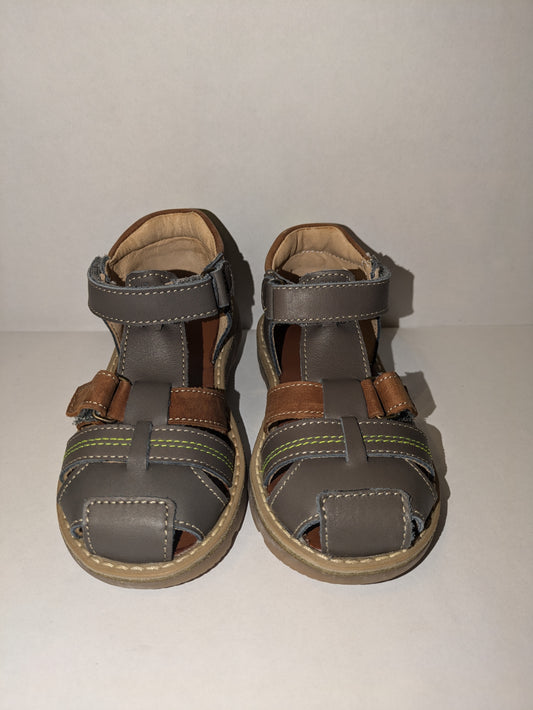 GBB | Boys Closed Toe Sandals | Grey / Brown