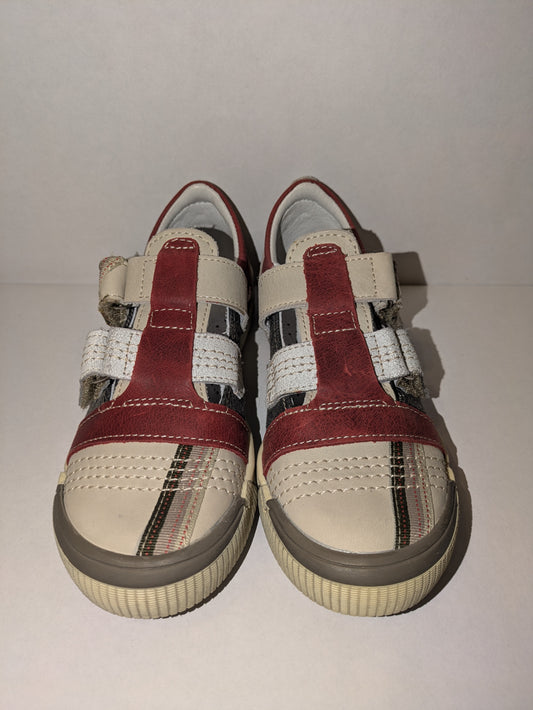 GBB | Boys Shoe | White / Red | Size EU28 / UK10