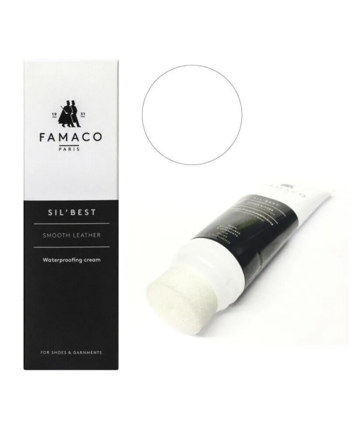 Famaco | Sil'Best | Leather Waterproofing Polish Cream | White