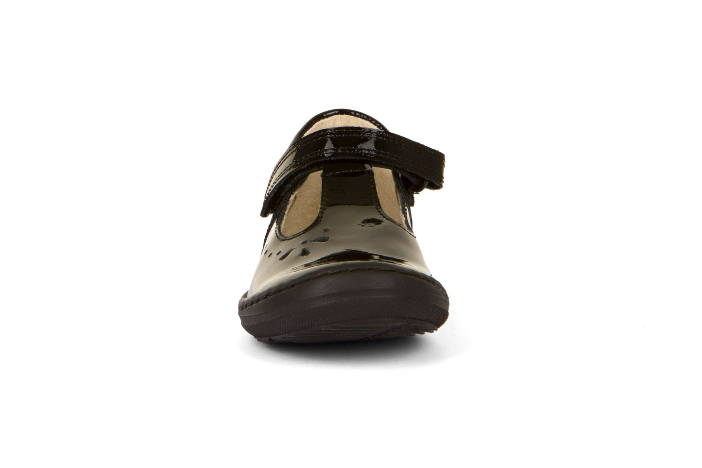 Froddo | Mia T | G3140170 | Girls T-Bar School Shoe | Black Patent