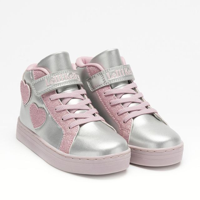Lelli Kelly | LKAA5216 | Miriam | Girls Hi Top Boot | Silver/Pink