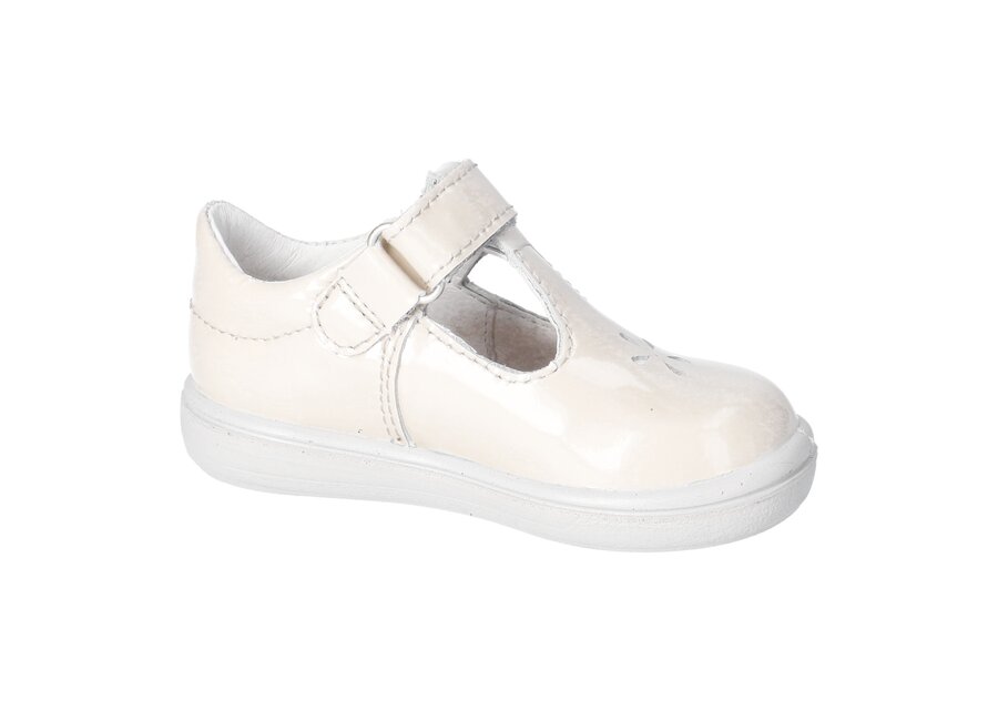 Ricosta | Winona | Girls T-Bar Velcro Shoe | Cream
