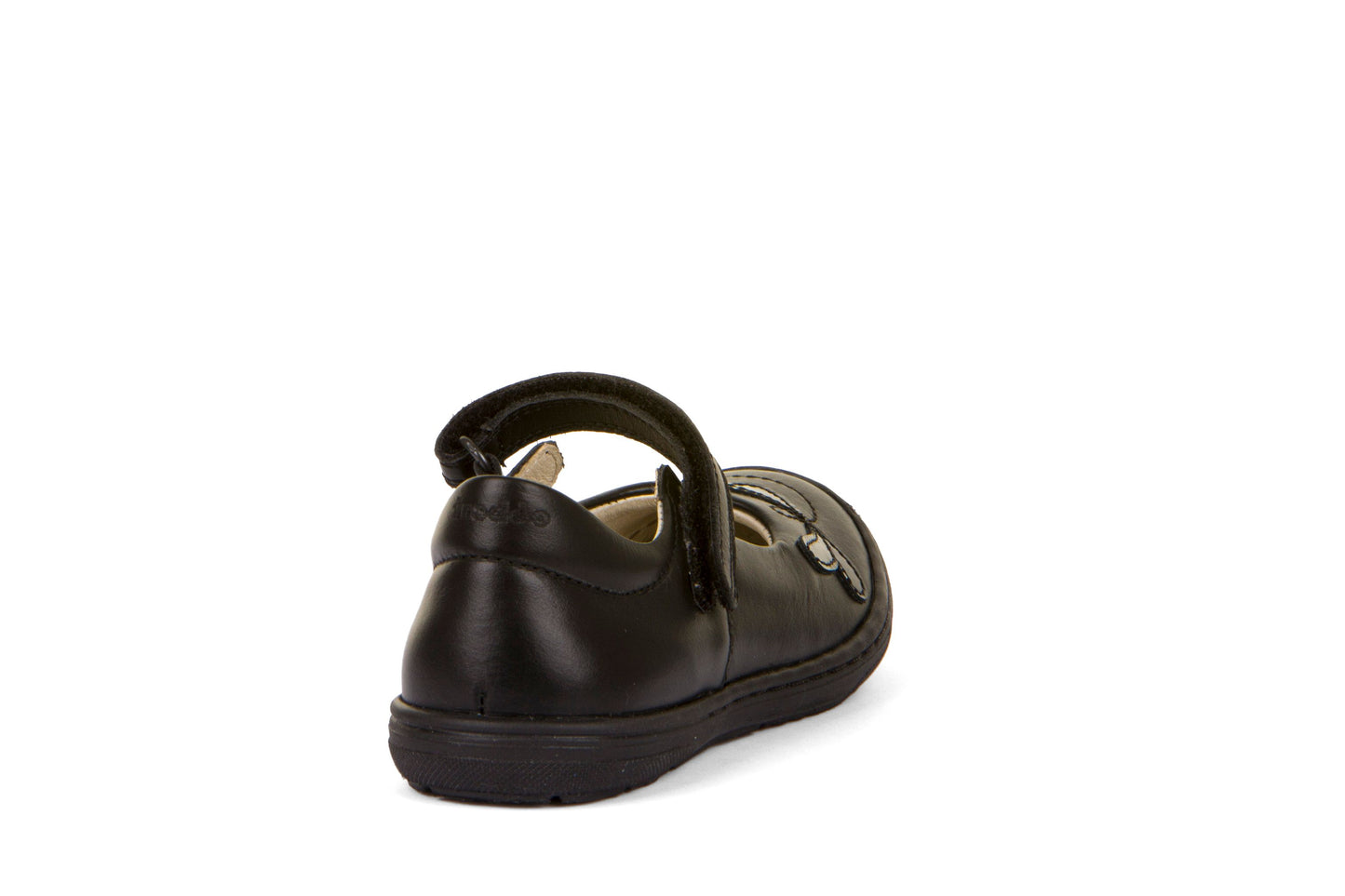 Froddo | Mia L | G3140180 | Girls Velcro School Shoe | Black Leather