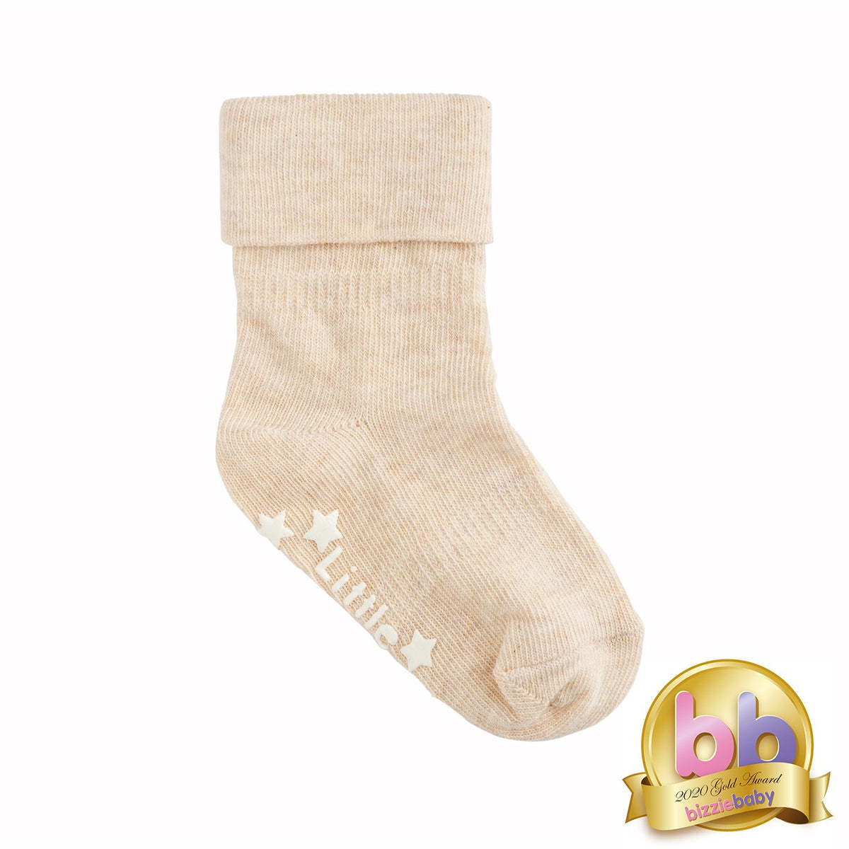 The Little Sock Company | Baby and Toddler Socks | Non-Slip Stay-On | Oatmeal