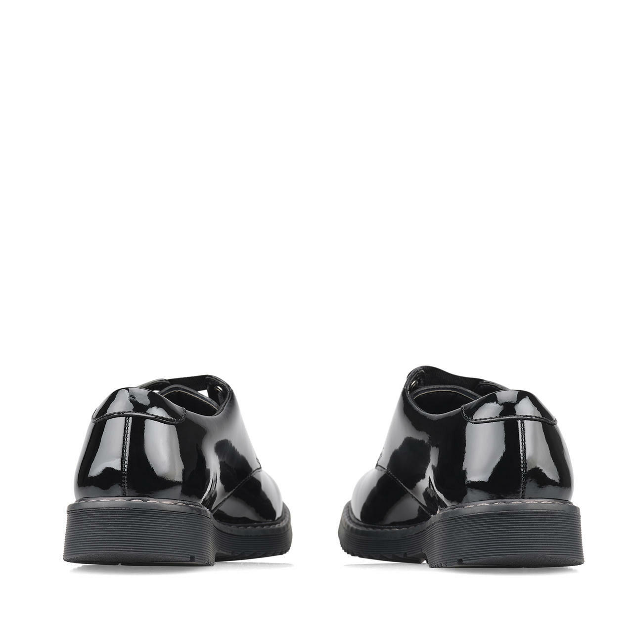 Start-Rite | Impact | Senior Girls Lace-Up School Shoes | Black Patent Leather
