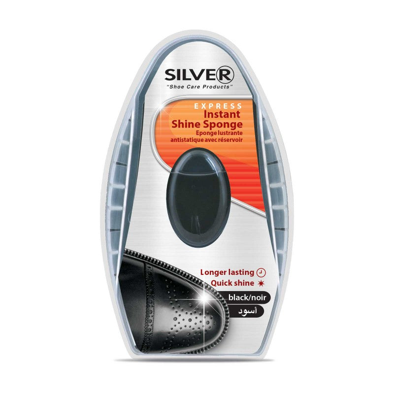 Image of a Silver Express Easy Shine Sponge in Black.