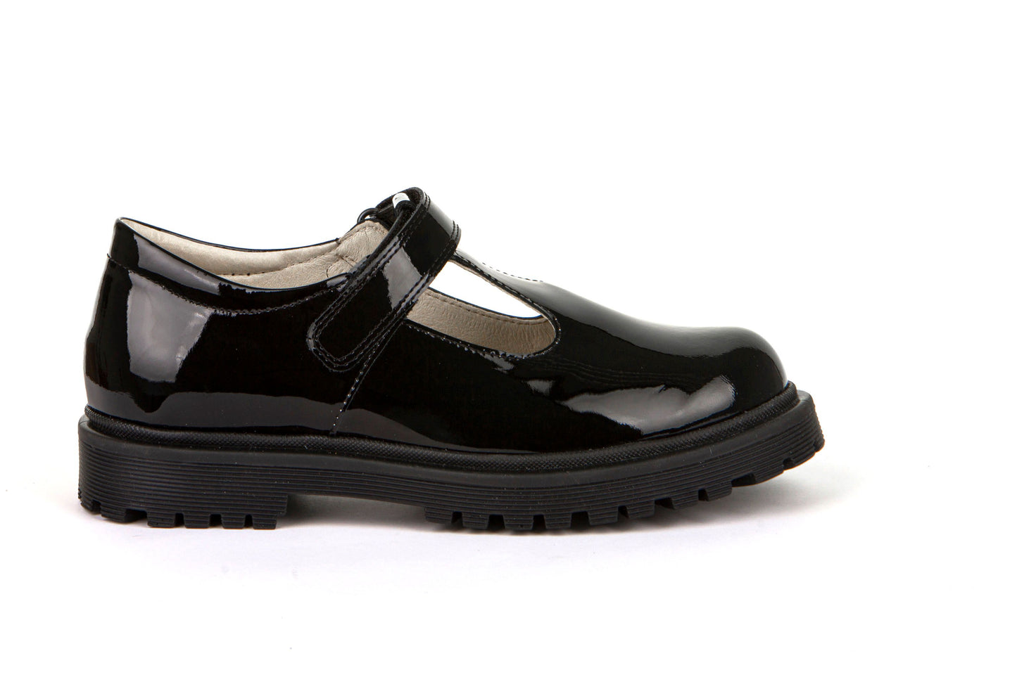 Froddo | Lea T | G3140113-1 | Girls T-Bar School Shoe | Black Patent