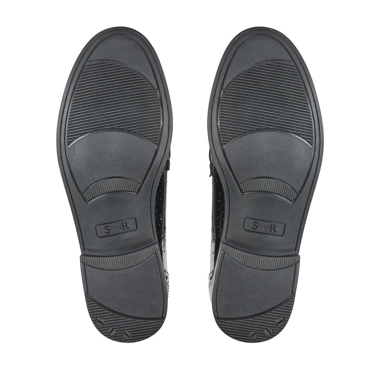 Start-Rite | Sketch | Senior Girls Slip On Loafer School Shoe | Black Patent Leather