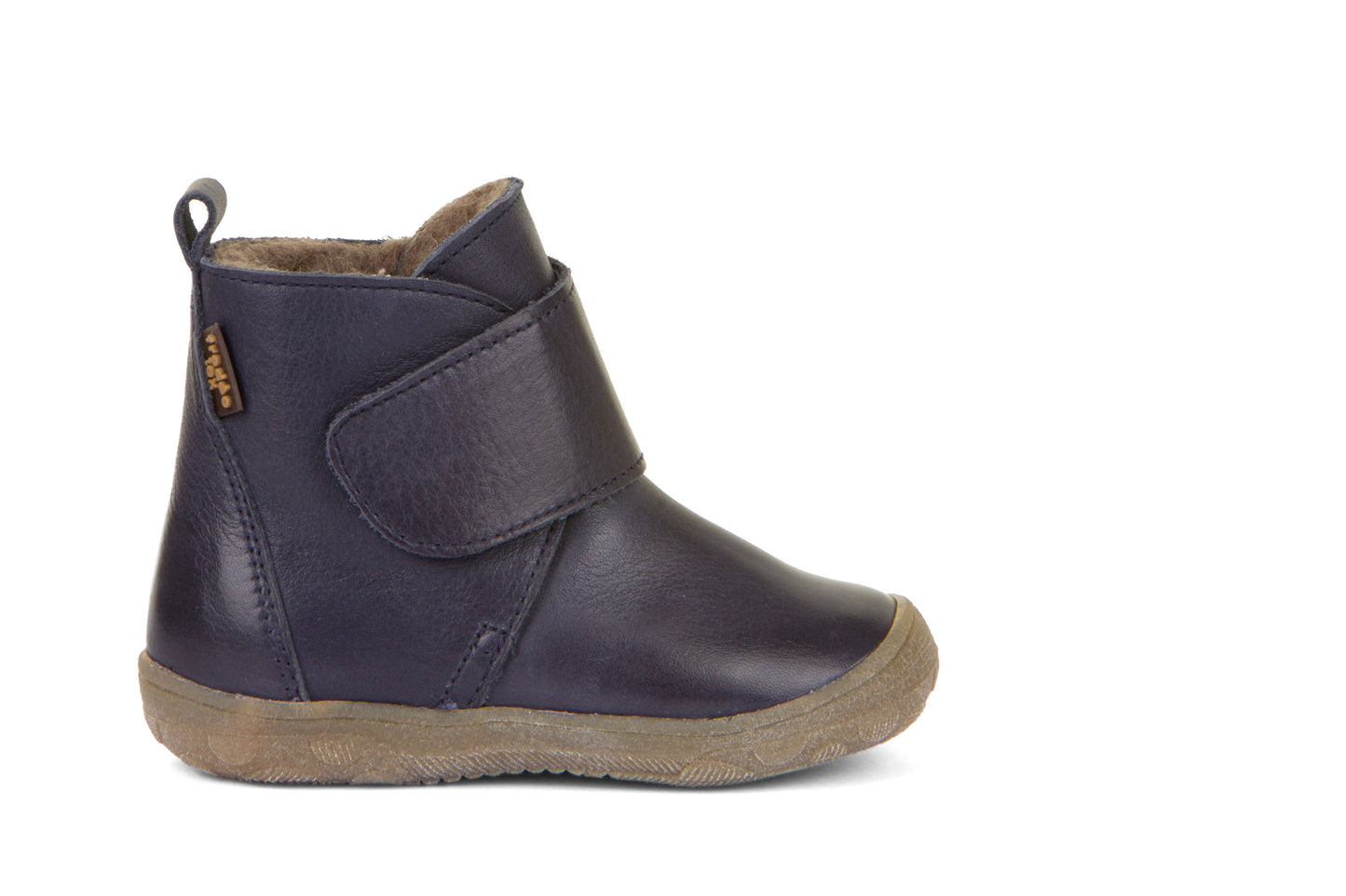 A unisex waterproof boot by Froddo, style Kart Tex Boot G2160071 in Navy. Right side view.