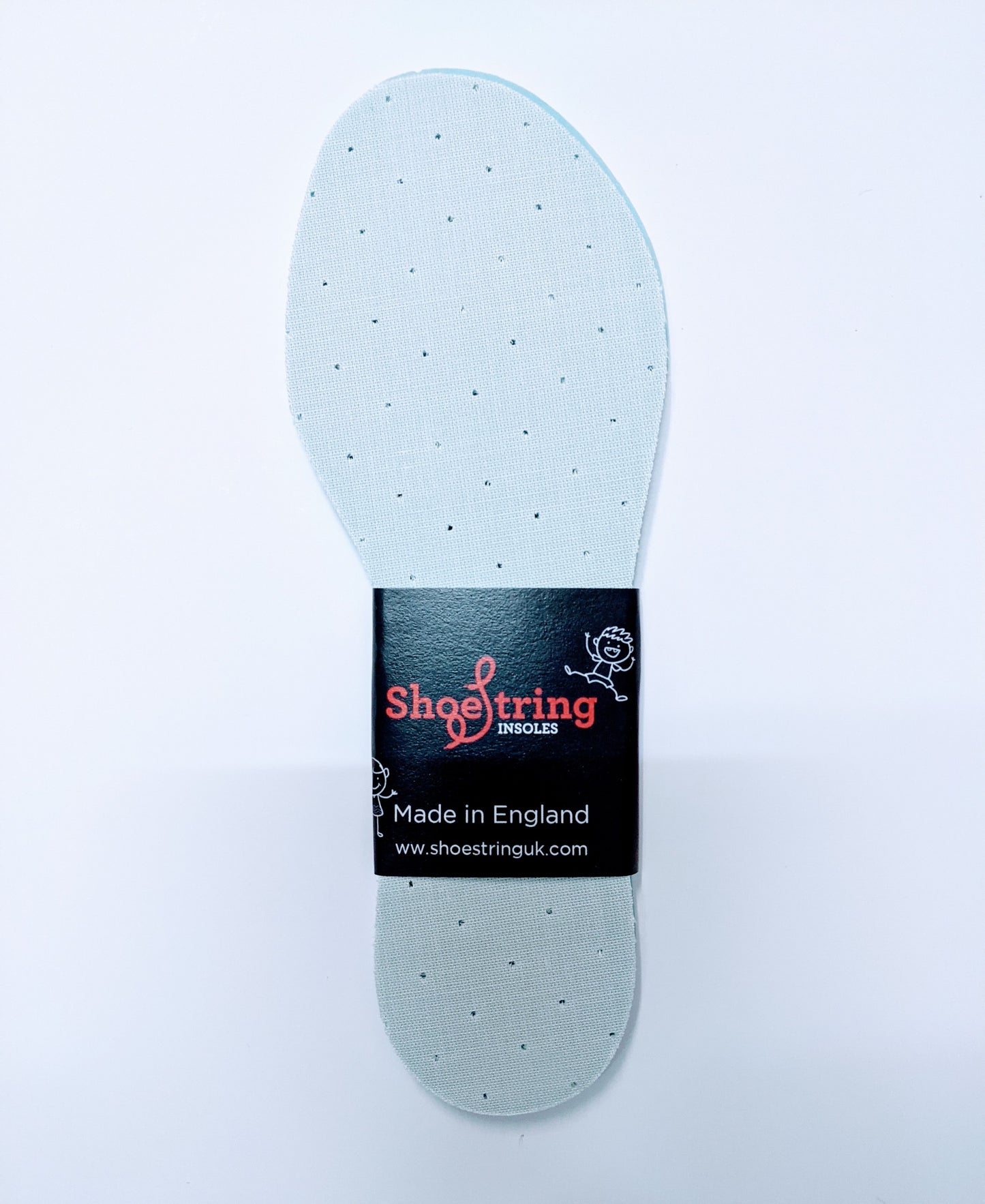 latex insole by Shoestring. Above view.