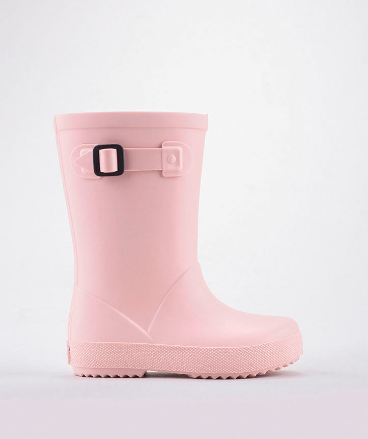 A girls welly by Igor, style Splash Euri ,in pink. Right side view.