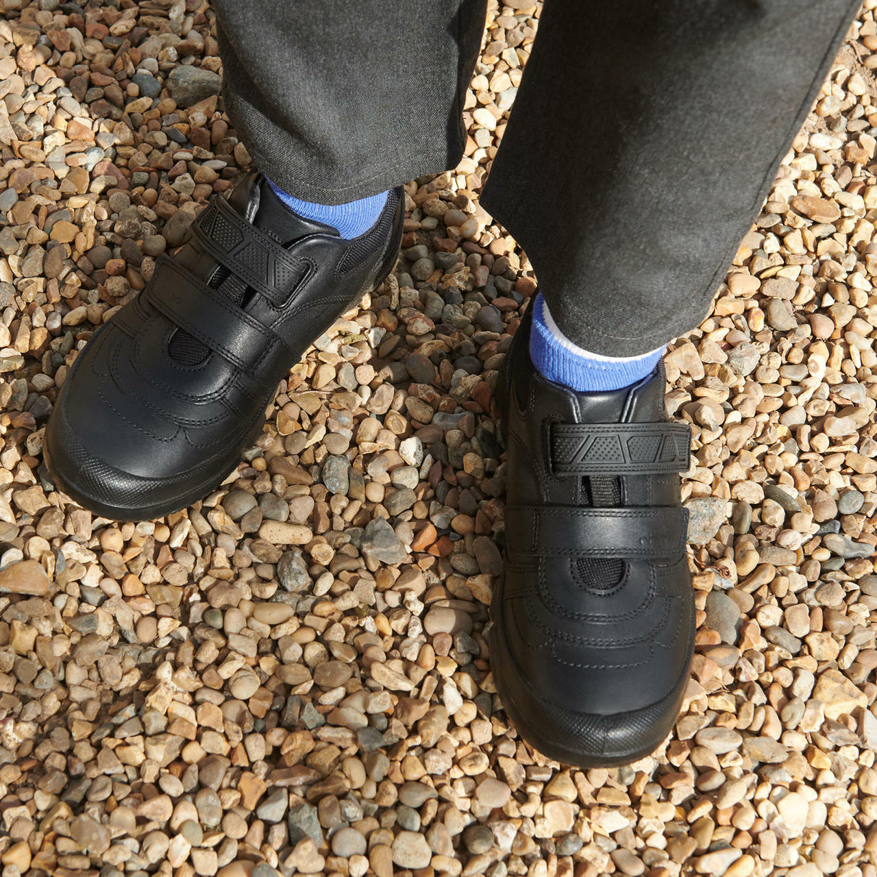 Start-Rite Rhino Warrior Senior Boys Velcro School Shoe